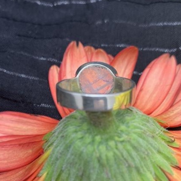 Vivid Blue Moonstone, 925 silver Ring - Picture 4 of 9